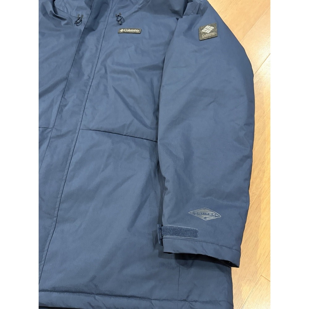 Columbia Men Blue Northbounder Turbo Down Parka Omni-Heat Hooded Jacket Coat XXL - Picture 12 of 13